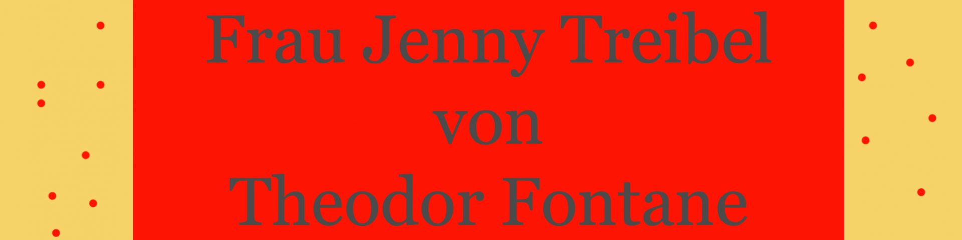 Frau Jenny Treibel von Theodor Fontane - kultur4all.de