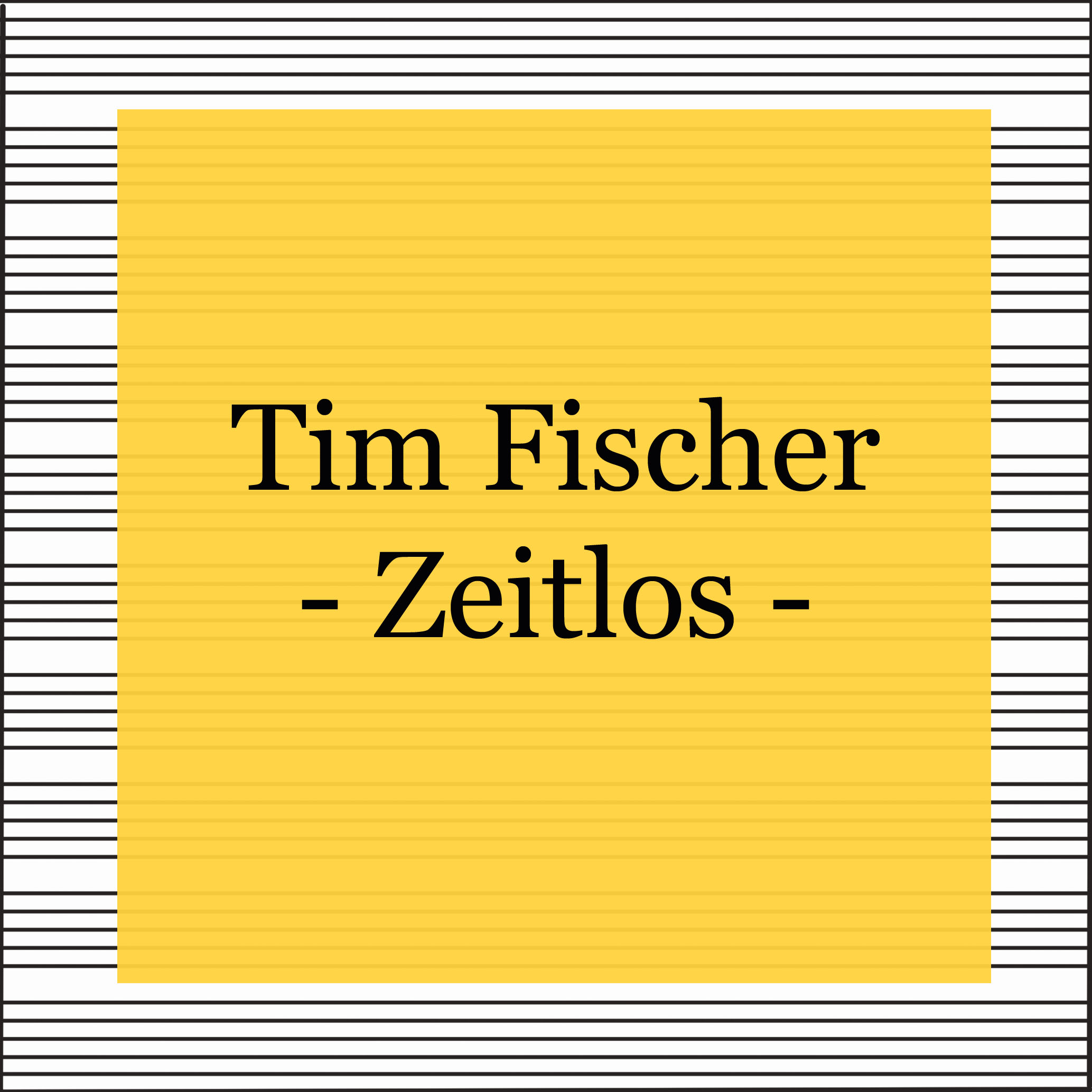 Tim Fischer - Zeitlos - kultur4all.de