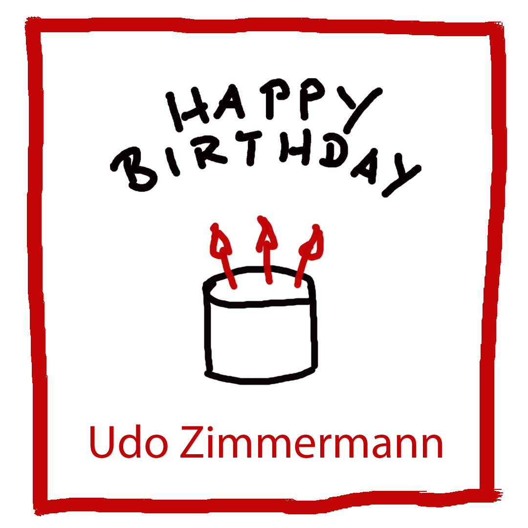 Geburtstag Udo Zimmermann - www.kultur4all.de