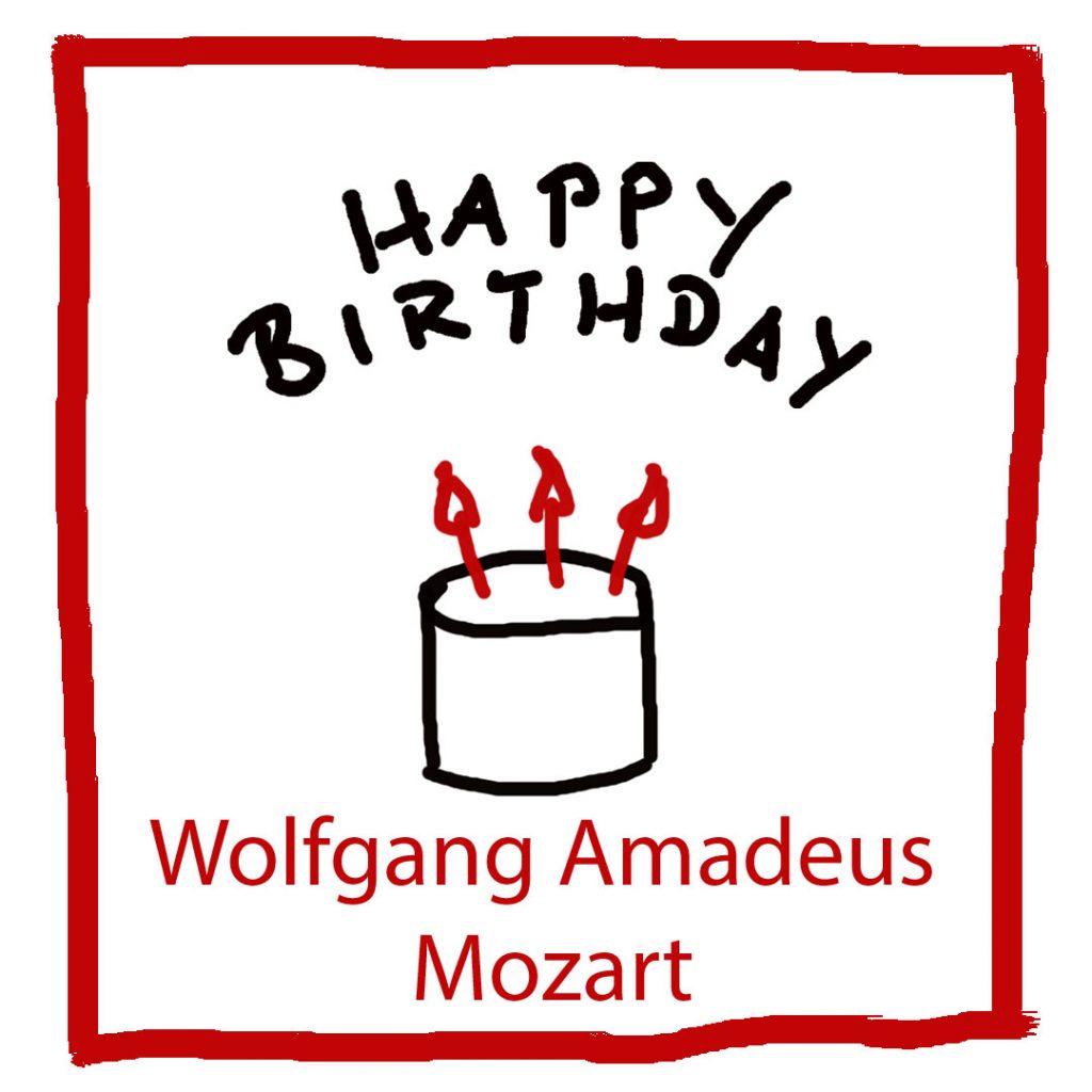Geburtstag Wolfgang Amadeus Mozart