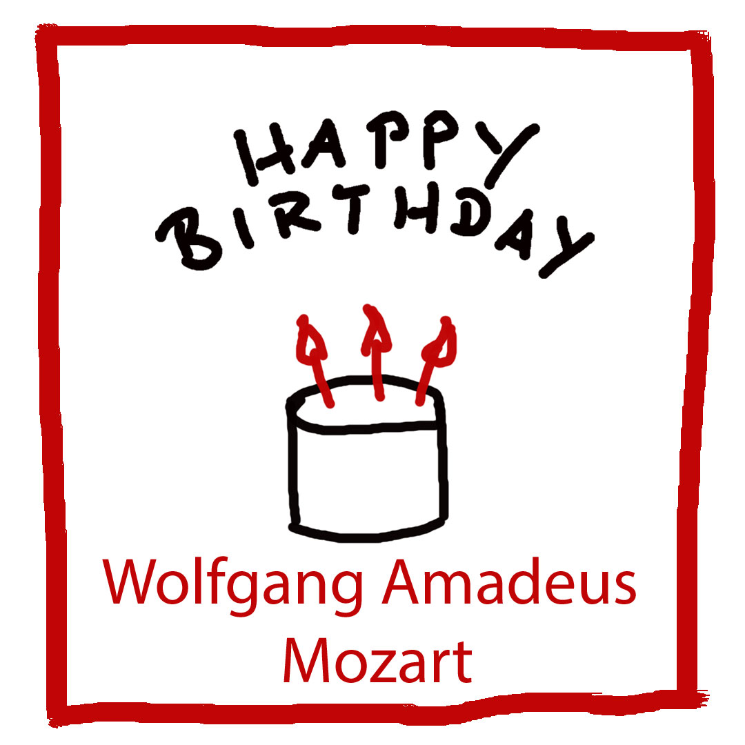 Geburtstag Wolfgang Amadeus Mozart