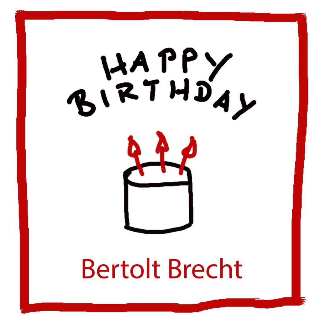Geburtstag von Bertolt Brecht - www.kultur4all.de